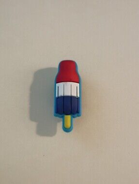 10 for $10 Jibbitz Croc Charm - Rocket Pops Red White & Blue Popsicle 3